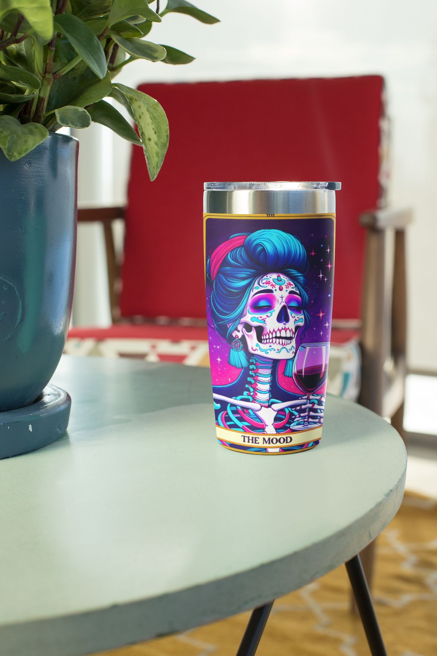 The Mood Tarot Card Tumbler, Party Tumbler, Party Gift Tumbler, Celestial Party Tumbler