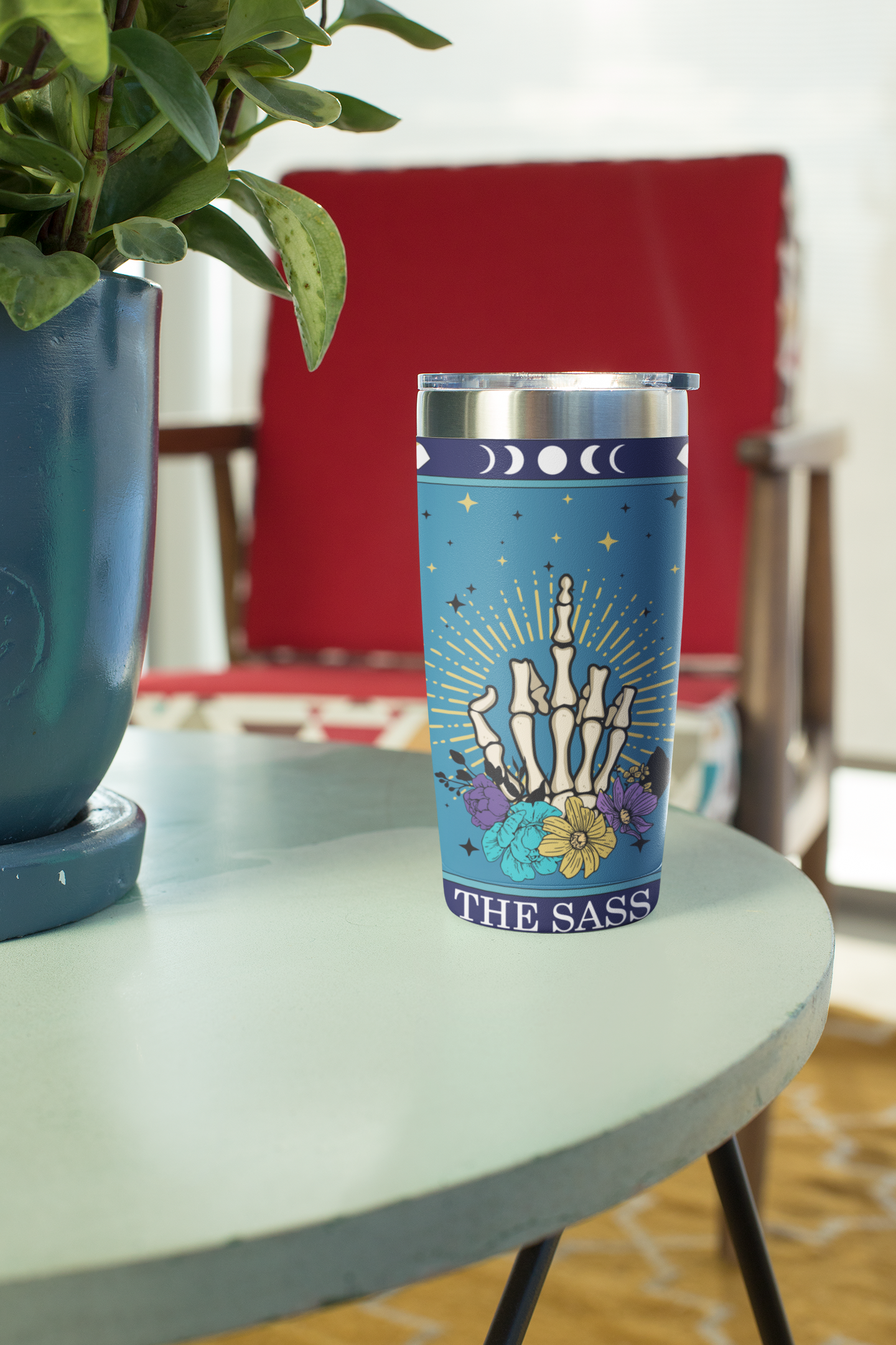 The Sass Tarot Card Tumbler, Occult Sass tarot card tumbler, The Sass Tarot tumbler, Sass tarot card tumbler