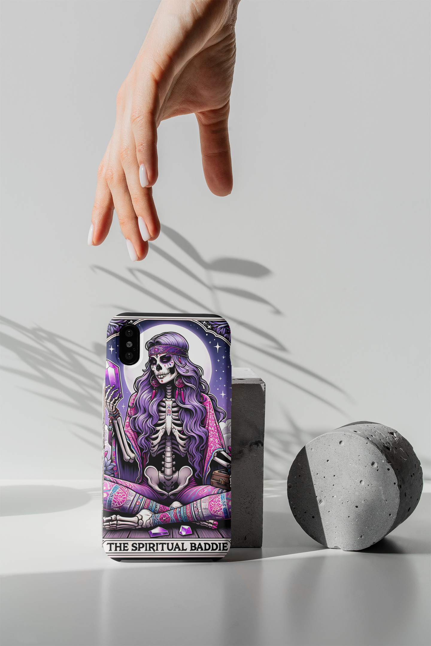 Spiritual Baddie Phone Case - Tough Protection with Unique Design, Spiritual Baddie Tarot Card Phone Case, Witchy Phone Case for iPhone and Samsung