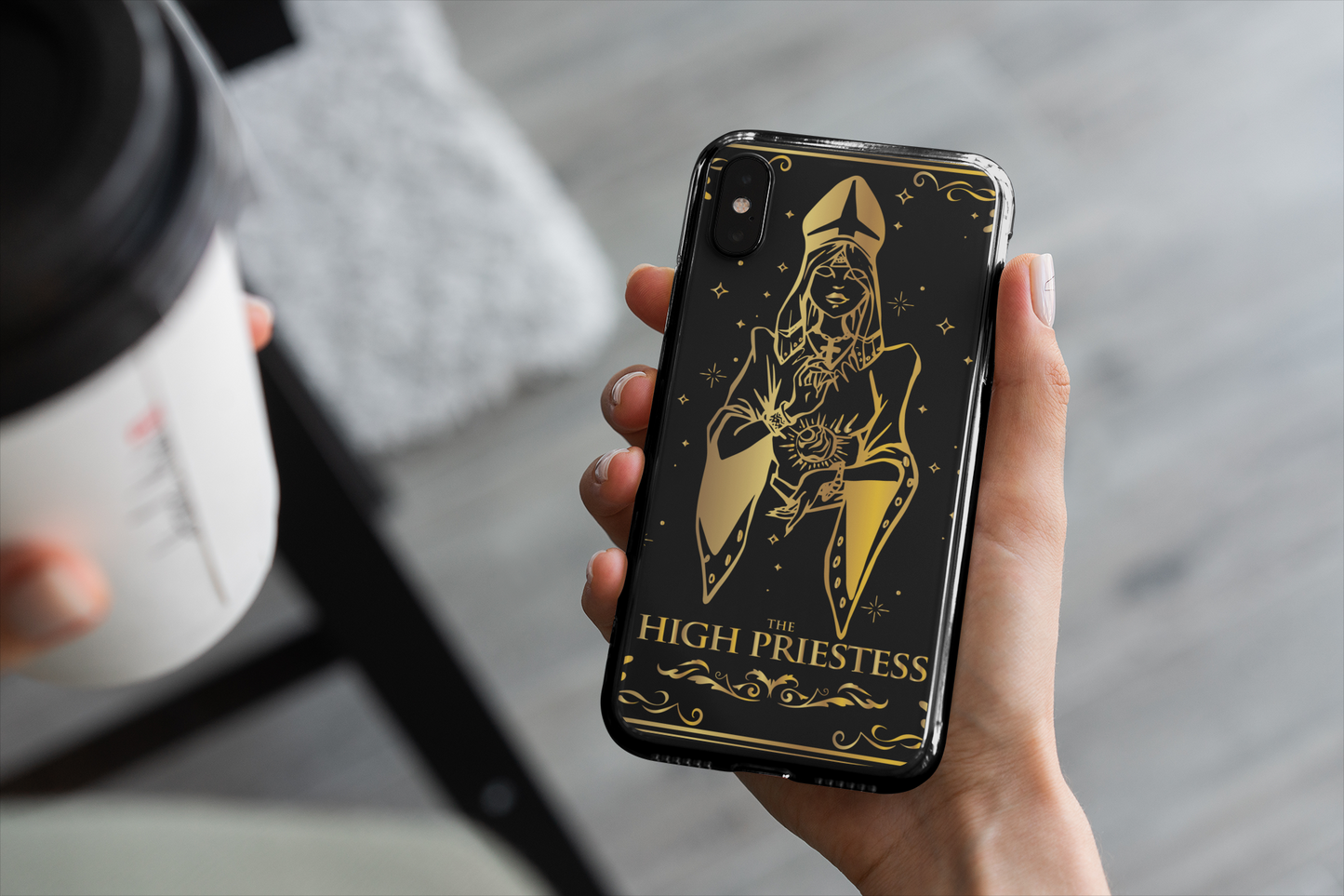 The High Priestess Tarot Card Phone Case, Mystical Phone Case, Celestial Phone Case, Tarot Card Phone Case for iPhone, Samsung