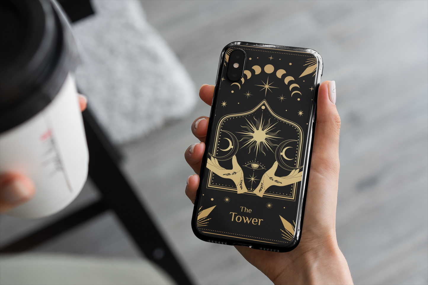 Astrology The Tower Phone Case - Mystical Celestial Design, The Tower Tarot Card Phone Case