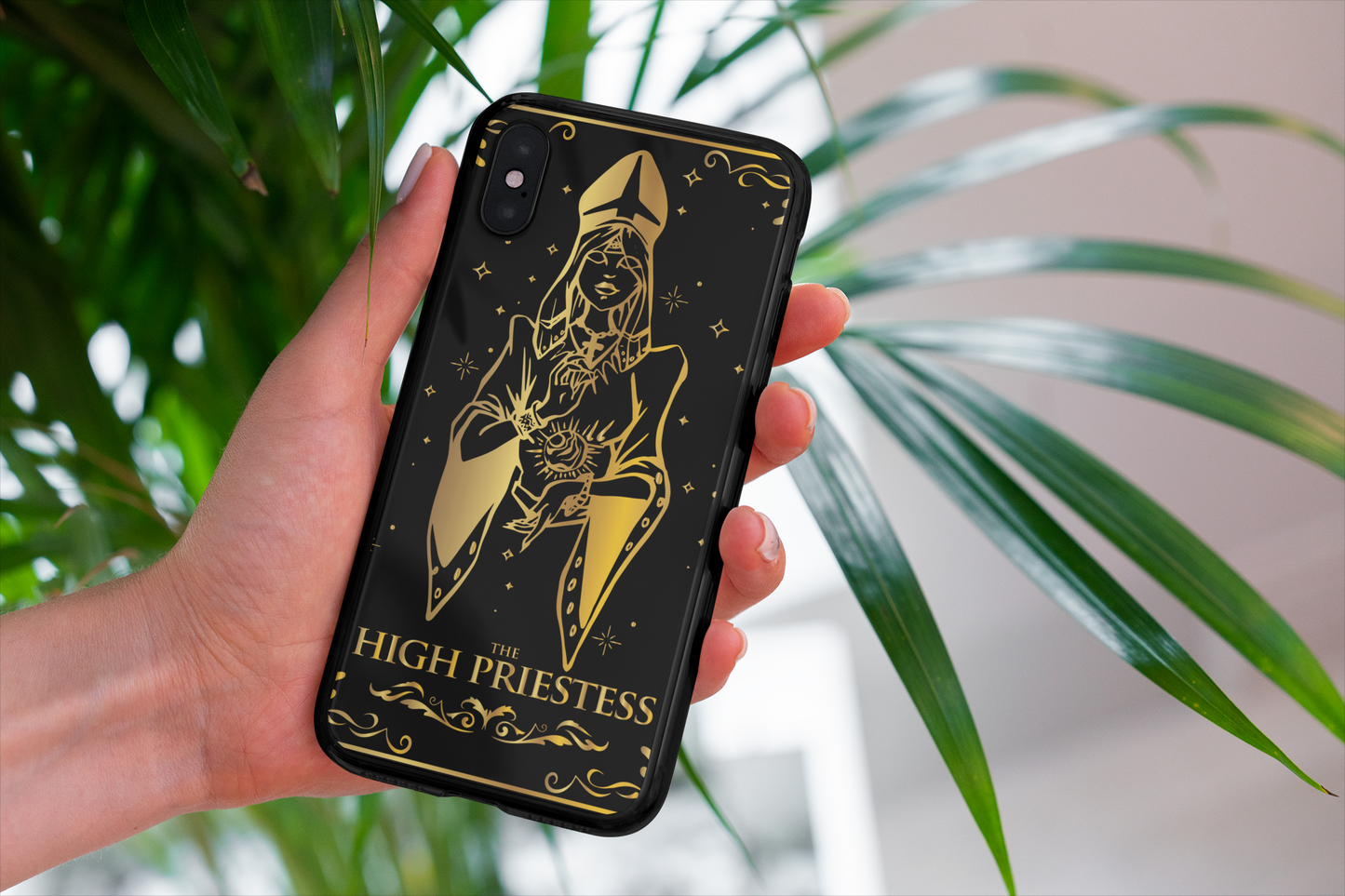 The High Priestess Tarot Card Phone Case, Mystical Phone Case, Celestial Phone Case, Tarot Card Phone Case for iPhone, Samsung