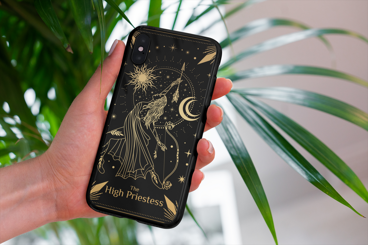 The High Priestess Tarot Card Phone Case, Mystical Phone Case, Celestial Phone Case, Tarot Card Phone Case for iPhone, Samsung, Google Pixel