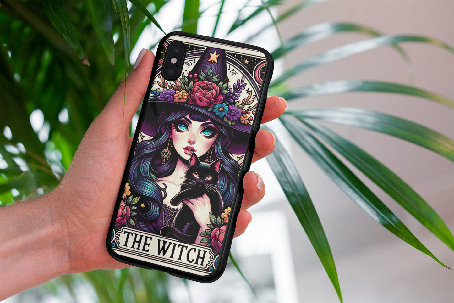 The Witch Tarot Card Phone Case, Mystical Phone Case, Celestial Phone Case, Tarot Card Phone Case for iPhone, Samsung, Google Pixel