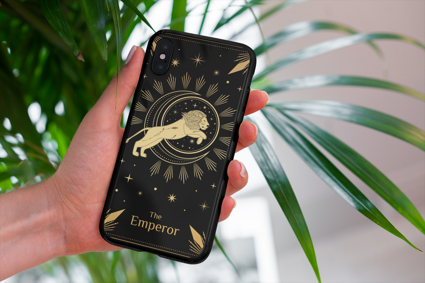 Leo Zodiac Tough Case - The Emperor Design for Astrological Fans, The Emperor Tarot Card Phone Case, Celestial Phone Case for iPhone and Samsung