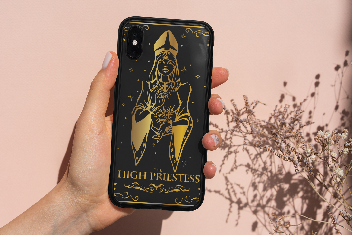 The High Priestess Tarot Card Phone Case, Mystical Phone Case, Celestial Phone Case, Tarot Card Phone Case for iPhone, Samsung