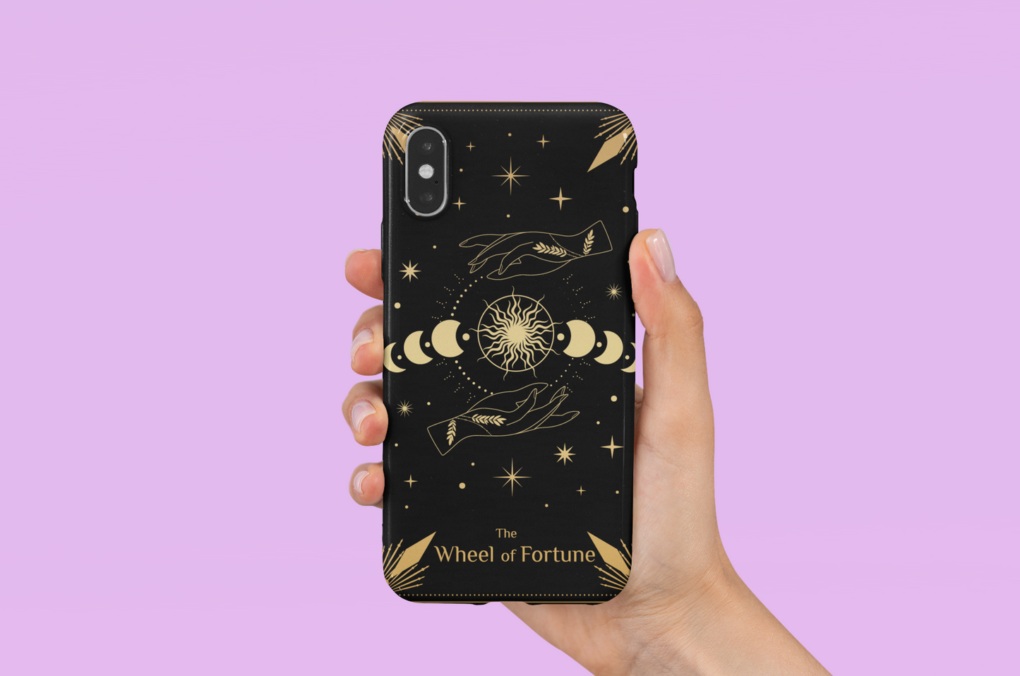 Astrology Wheel of Fortune Phone Case - Tough & Stylish for Mystic Vibes, Wheel of Fortune Tarot Card Phone Case,  Celestial Wheel of Fortune Phone Case for iPhone and Samsung