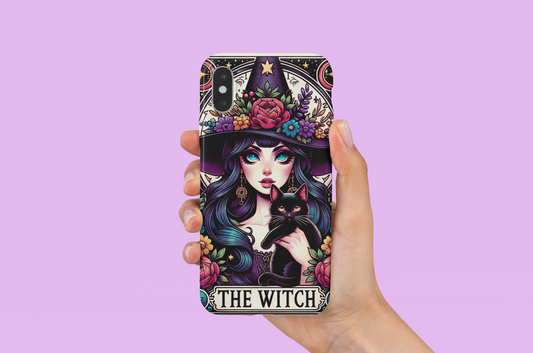 The Witch Tarot Card Phone Case, Mystical Phone Case, Celestial Phone Case, Tarot Card Phone Case for iPhone, Samsung, Google Pixel