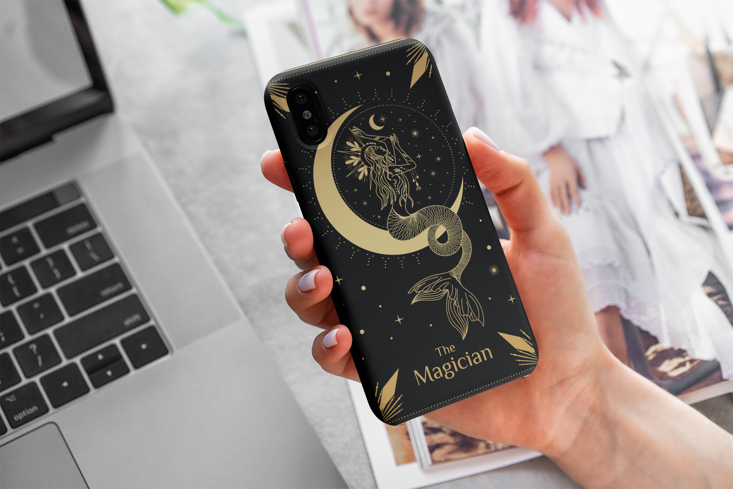 The Magician Tarot Card Phone Case, Mystical Phone Case, Celestial Phone Case, Tarot Card Phone Case for iPhone, Samsung, Google Pixel