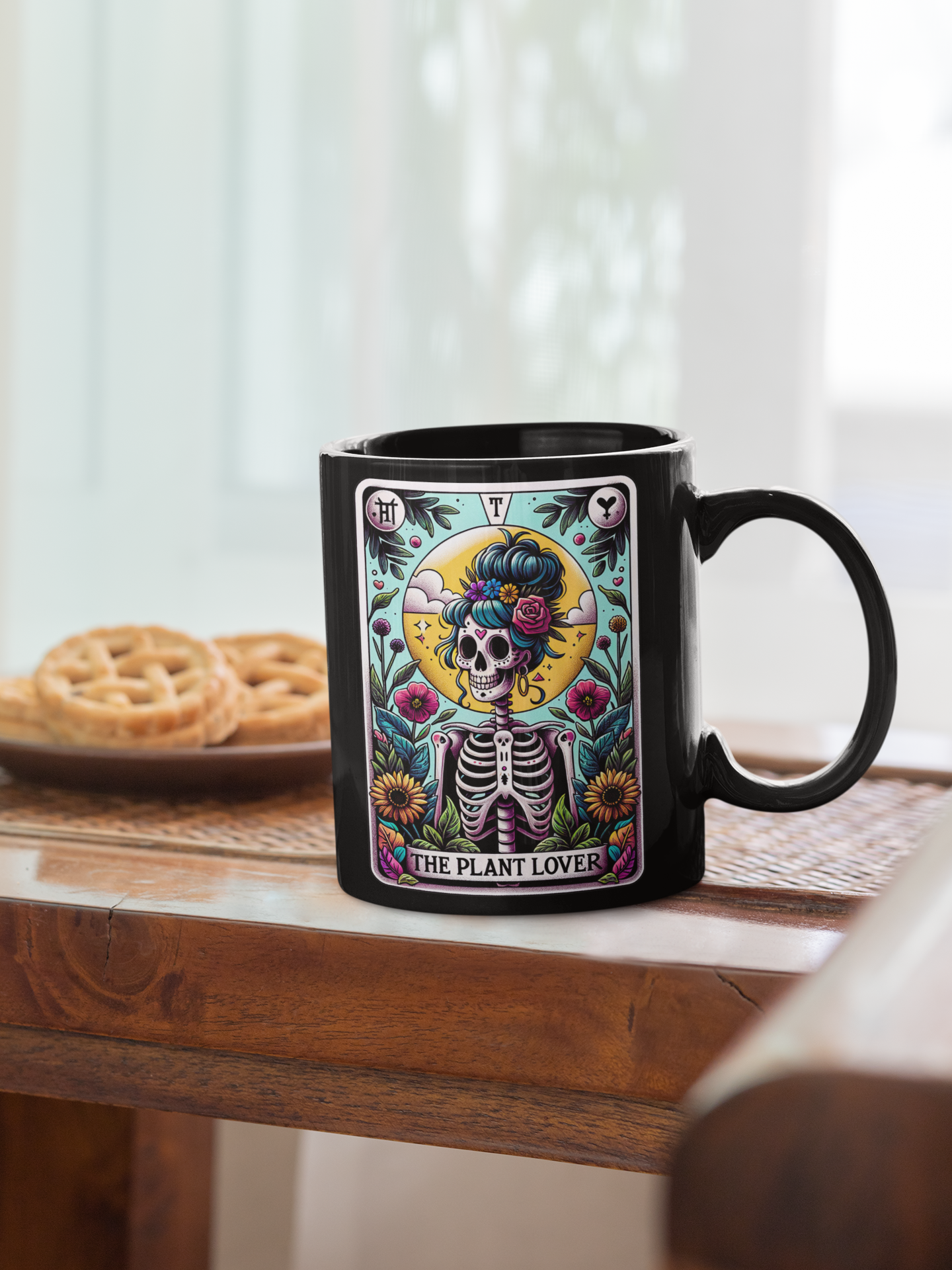 The Plant Lover Tarot Card Coffee Mug, Tarot Card Coffee Mug, Celestial Coffee Mug, Plant Lover Mug