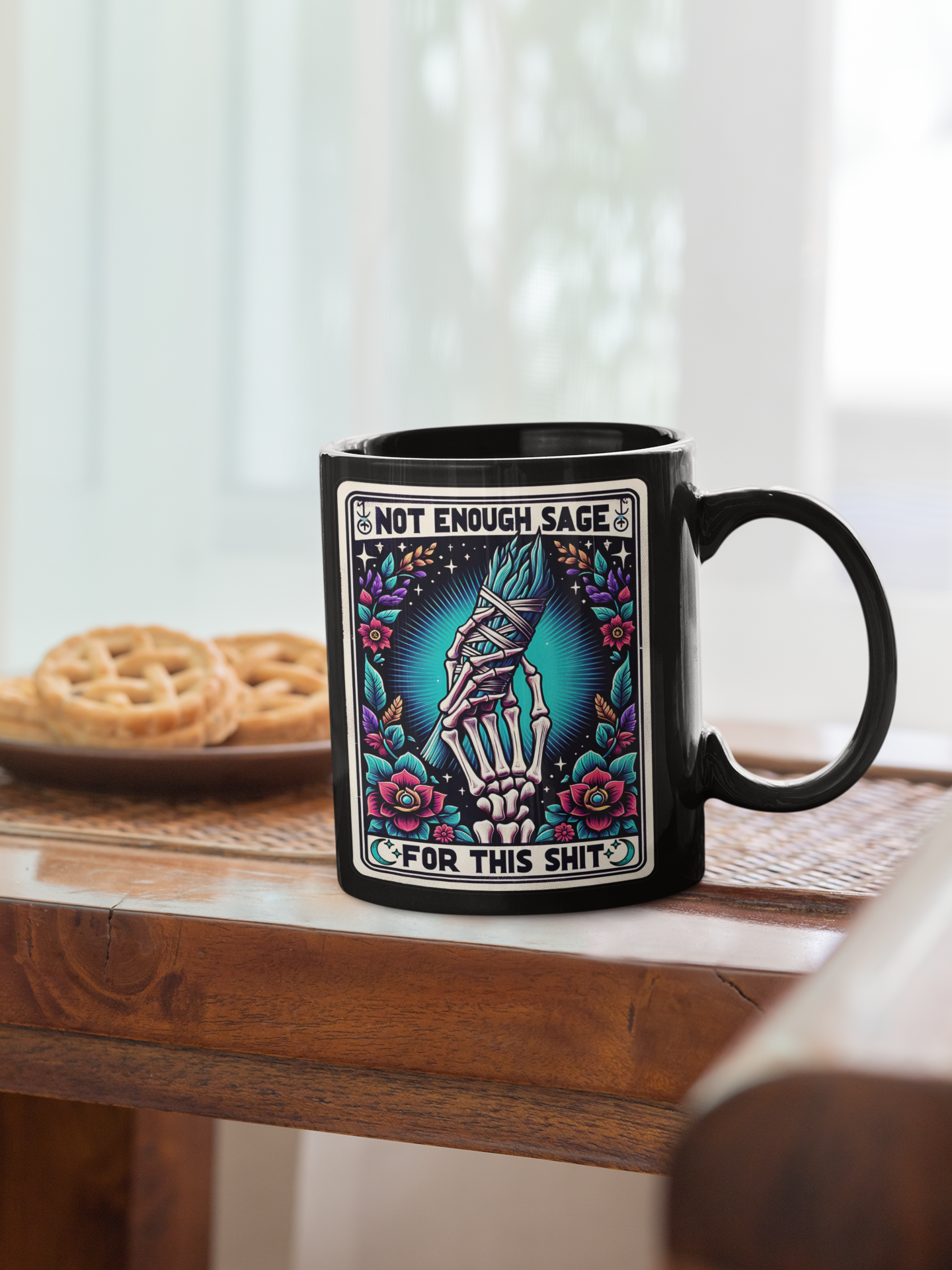 Not Enough Sage For This Shit Tarot Card Coffee Mug, Tarot Card Coffee Mug, Celestial Coffee Mug, Sage Tarot Mug