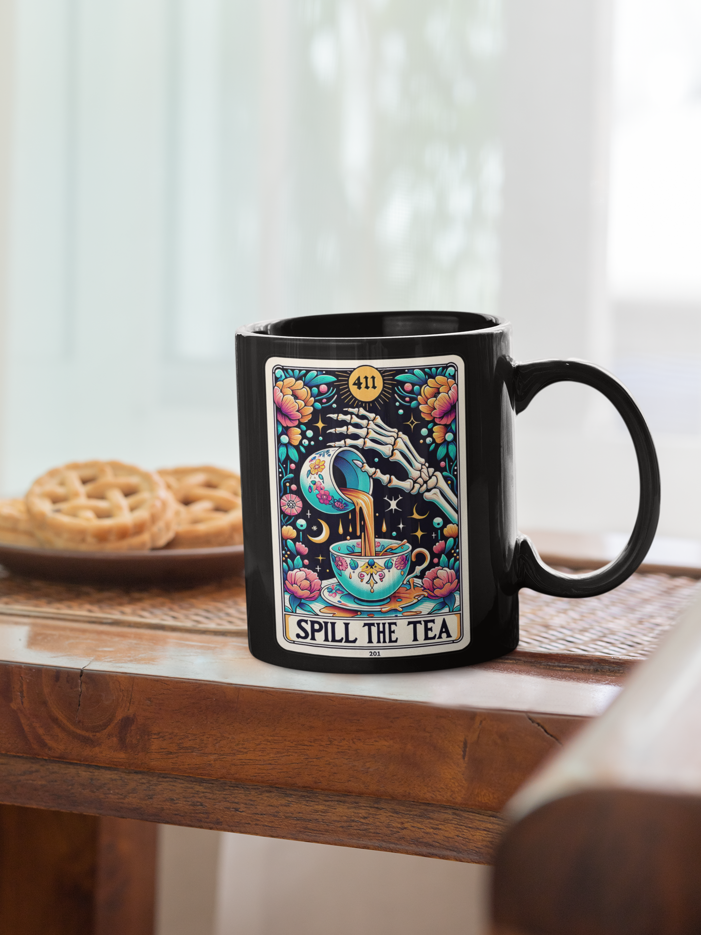 Spill The Tea Tarot Card Coffee Mug, Tarot Card Coffee Mug, Celestial Coffee Mug, Spill The Tea Mug