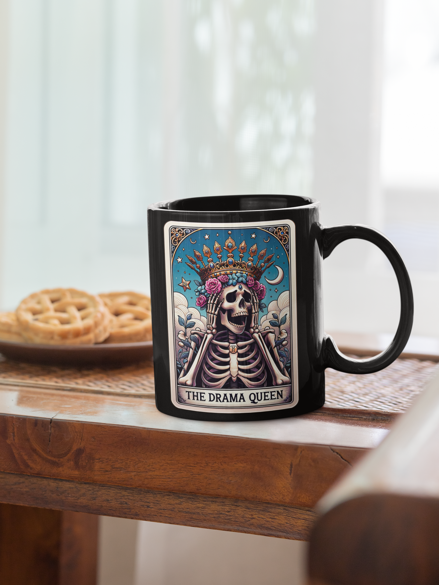 The Drama Queen Tarot Card Coffee Mug, Tarot Card Coffee Mug, Celestial Coffee Mug, Drama Queen Mug