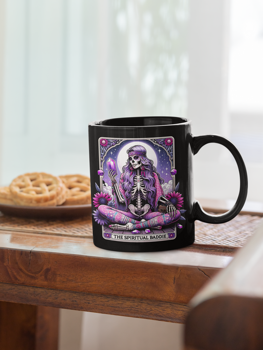 Cosmic Skeleton Mug - 11oz & 15oz | Spiritual Vibes Coffee Cup, Spiritual Baddie Coffee Mug, Witch Coffee Mug, Occult Coffee Mug, Mystical Coffee Mug