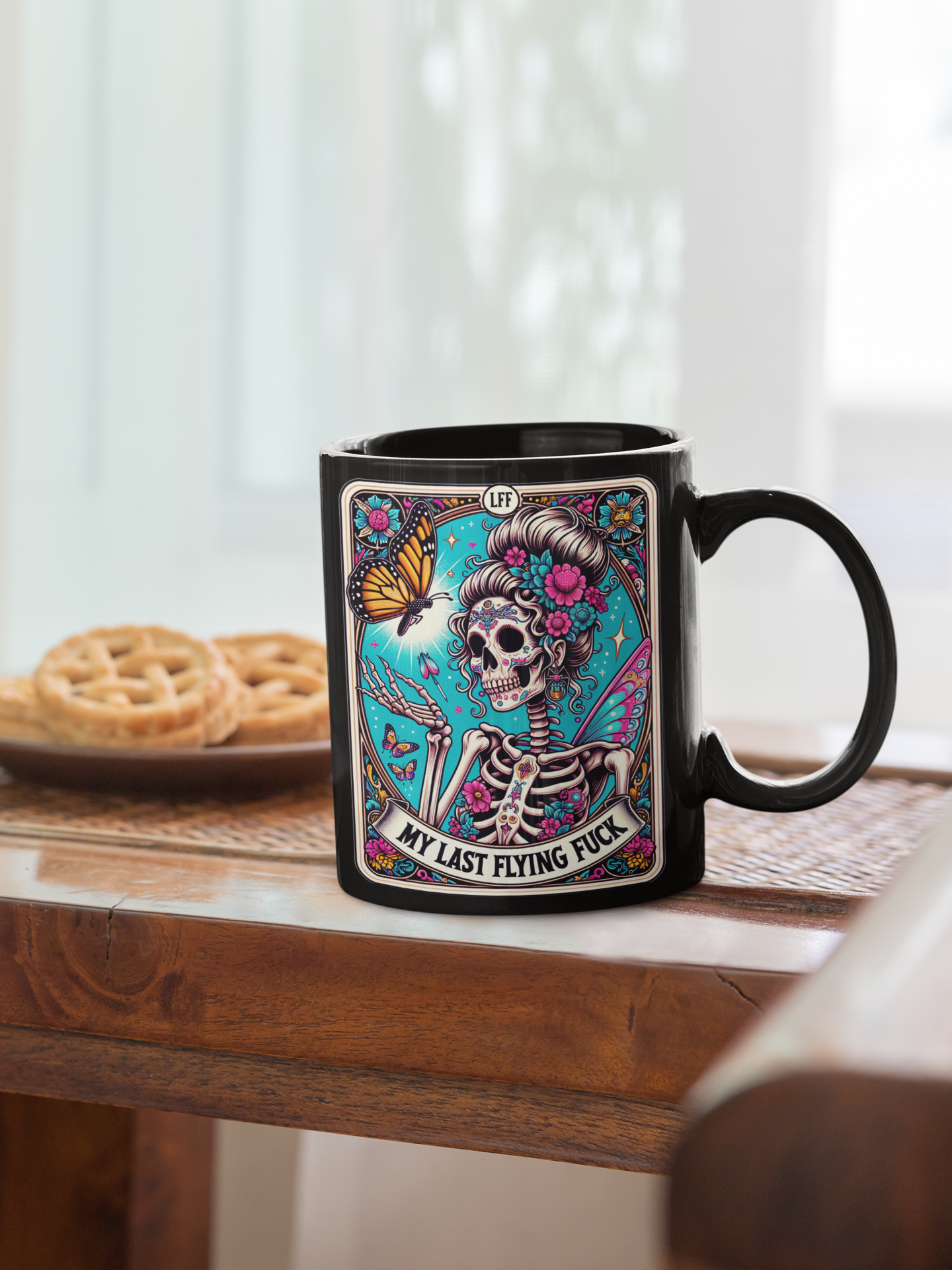 My Last Flying Fuck Tarot Card Coffee Mug, Tarot Card Coffee Mug, Celestial Coffee Mug, Tarot Mug