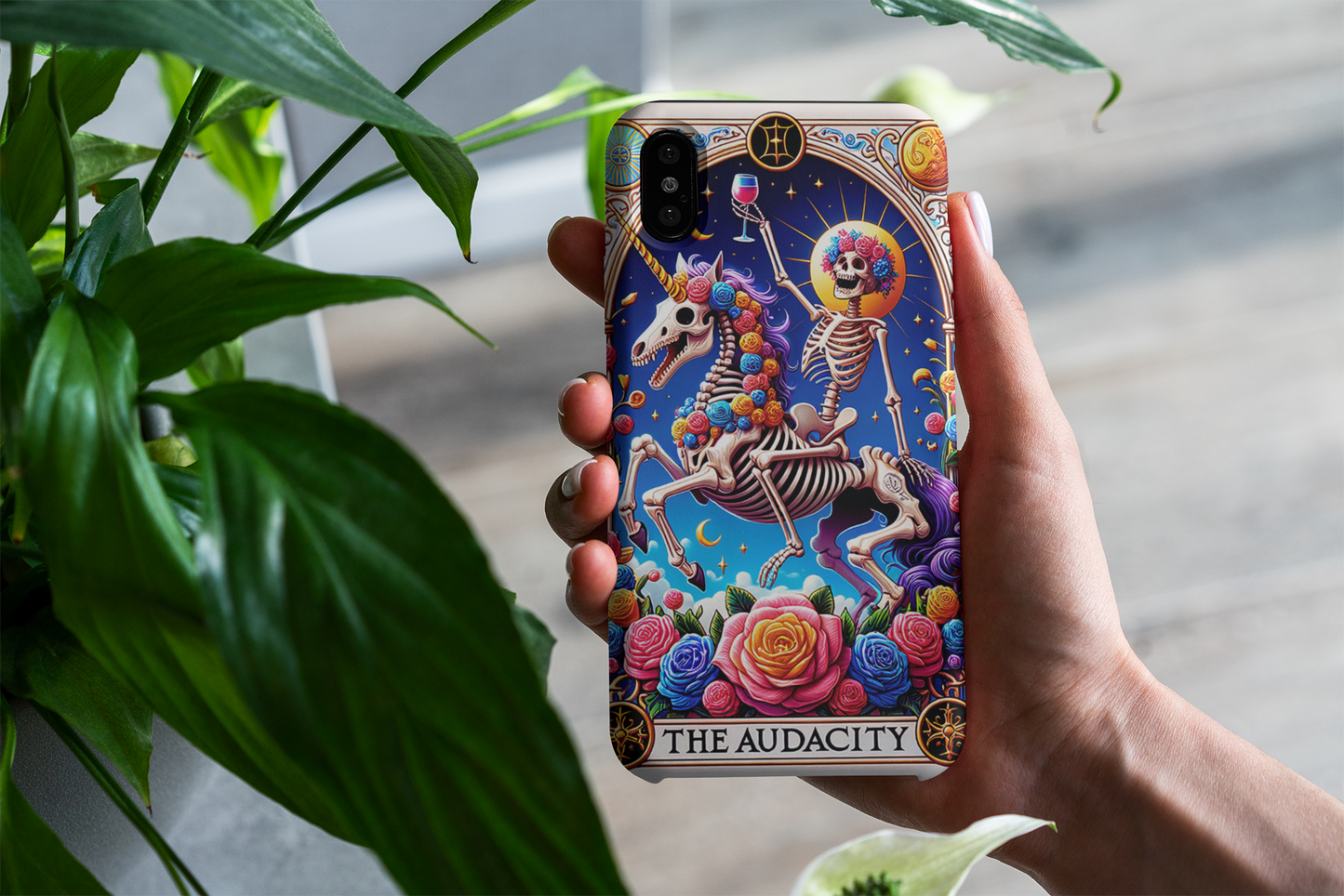 The Audacity Tarot Card Phone Case, Mystical Phone Case, Celestial Phone Case, Tarot Card Phone Case for iPhone, Samsung, Google Pixel