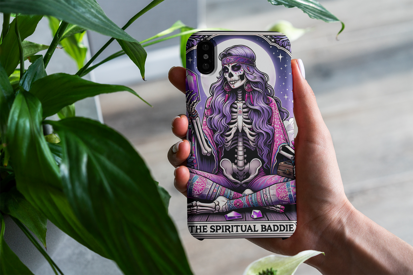 Spiritual Baddie Phone Case - Tough Protection with Unique Design, Spiritual Baddie Tarot Card Phone Case, Witchy Phone Case for iPhone and Samsung