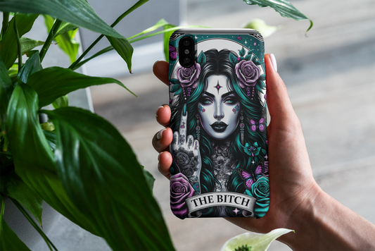 Bold Statement Phone Case - 'The Bitch' Design, The Bitch Tarot Card Phone Case, Sassy Bitch Phone Case, Gothic Phone Case for iPhone and Samsung