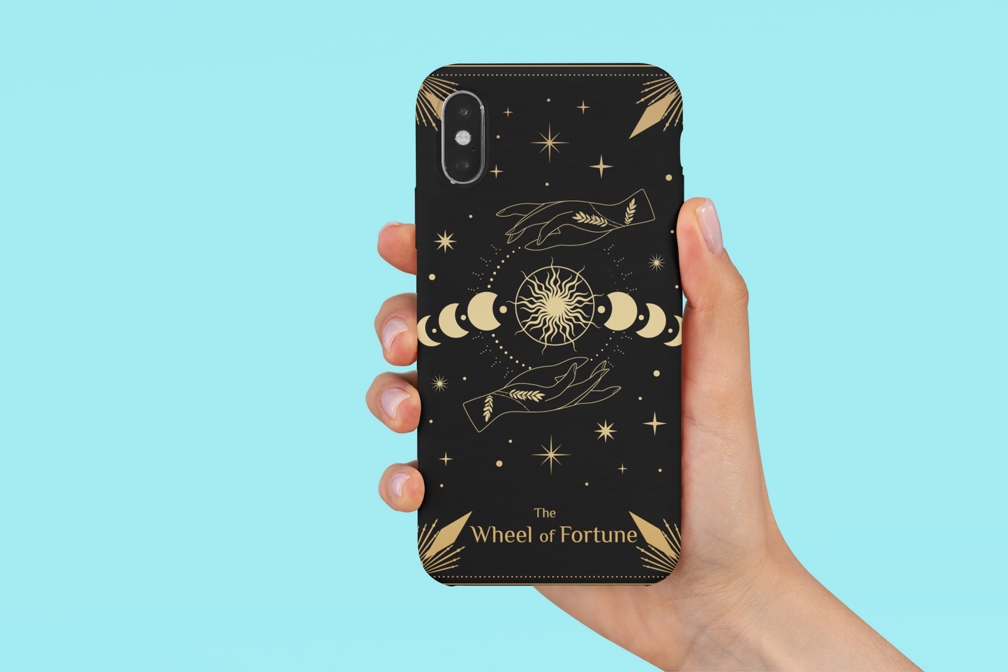 Astrology Wheel of Fortune Phone Case - Tough & Stylish for Mystic Vibes, Wheel of Fortune Tarot Card Phone Case,  Celestial Wheel of Fortune Phone Case for iPhone and Samsung