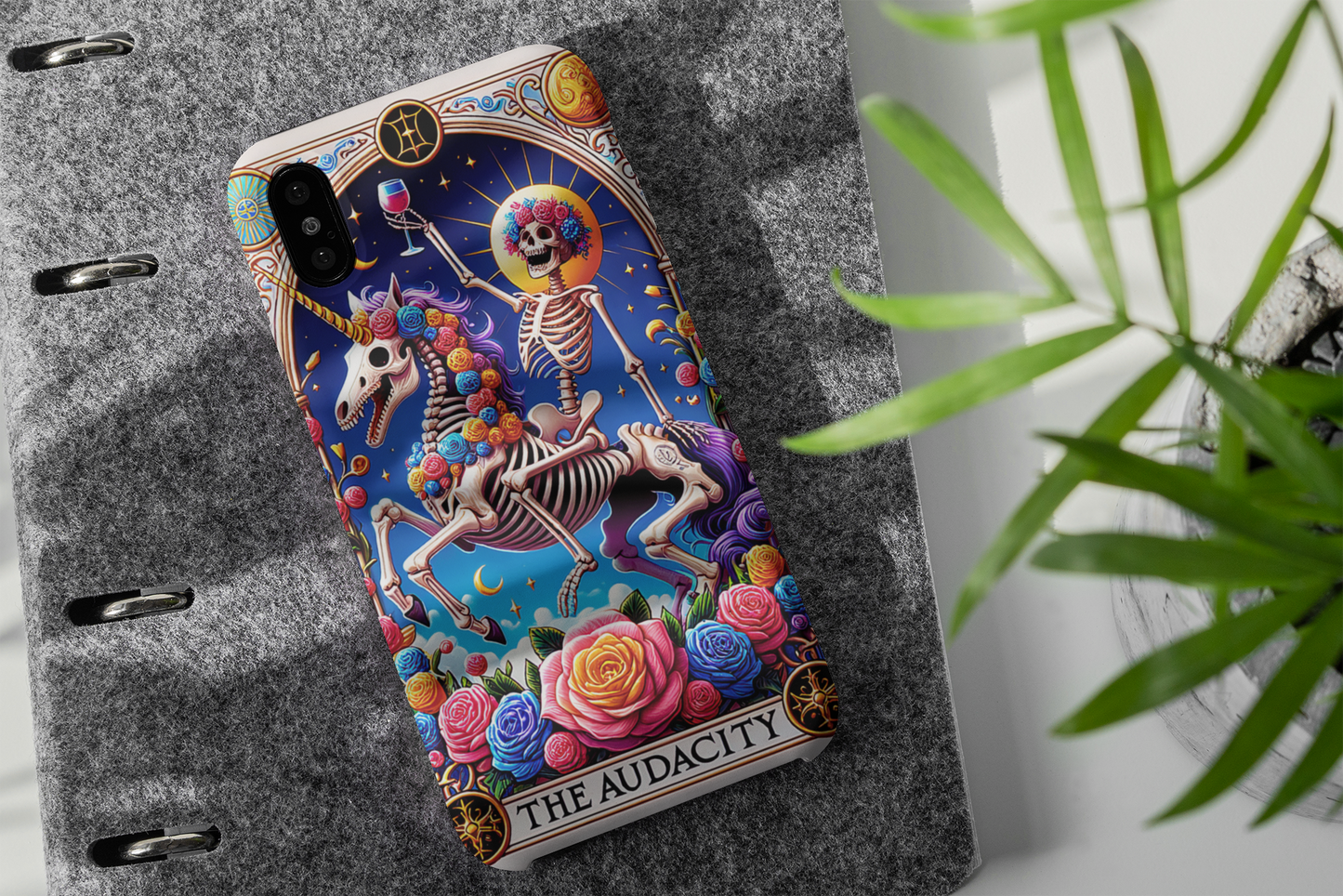 The Audacity Tarot Card Phone Case, Mystical Phone Case, Celestial Phone Case, Tarot Card Phone Case for iPhone, Samsung, Google Pixel