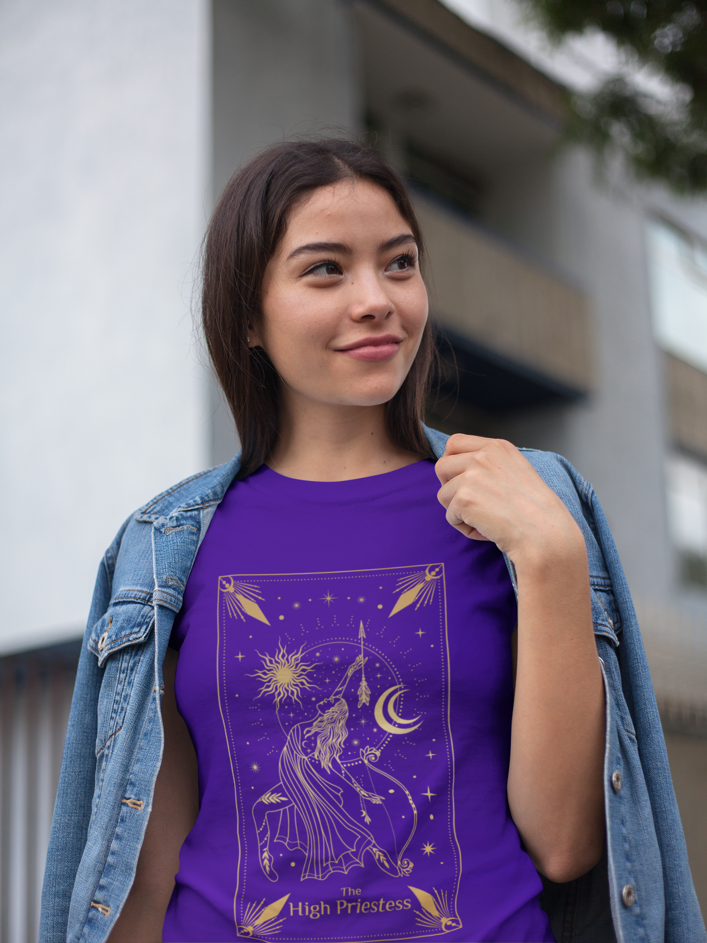 The High Priestess Tarot Card Shirt, The High Priestess Tarot Card Tee, Witchy Tarot Shirt, Celestial Shirt, Mystical Shirt, Spiritual