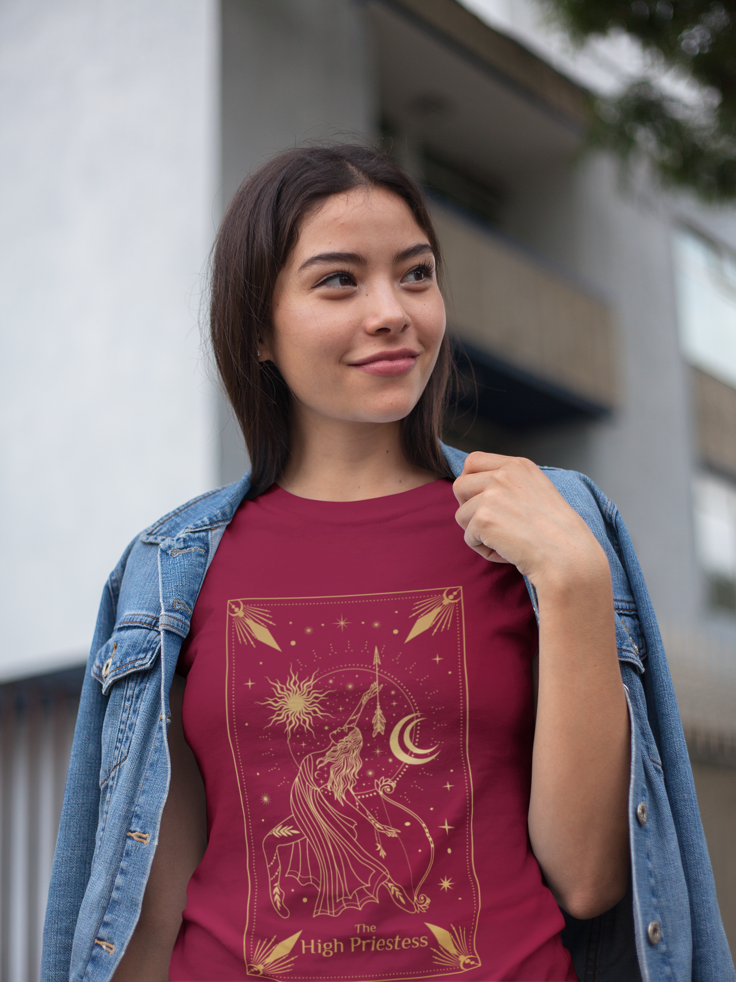 The High Priestess Tarot Card Shirt, The High Priestess Tarot Card Tee, Witchy Tarot Shirt, Celestial Shirt, Mystical Shirt, Spiritual