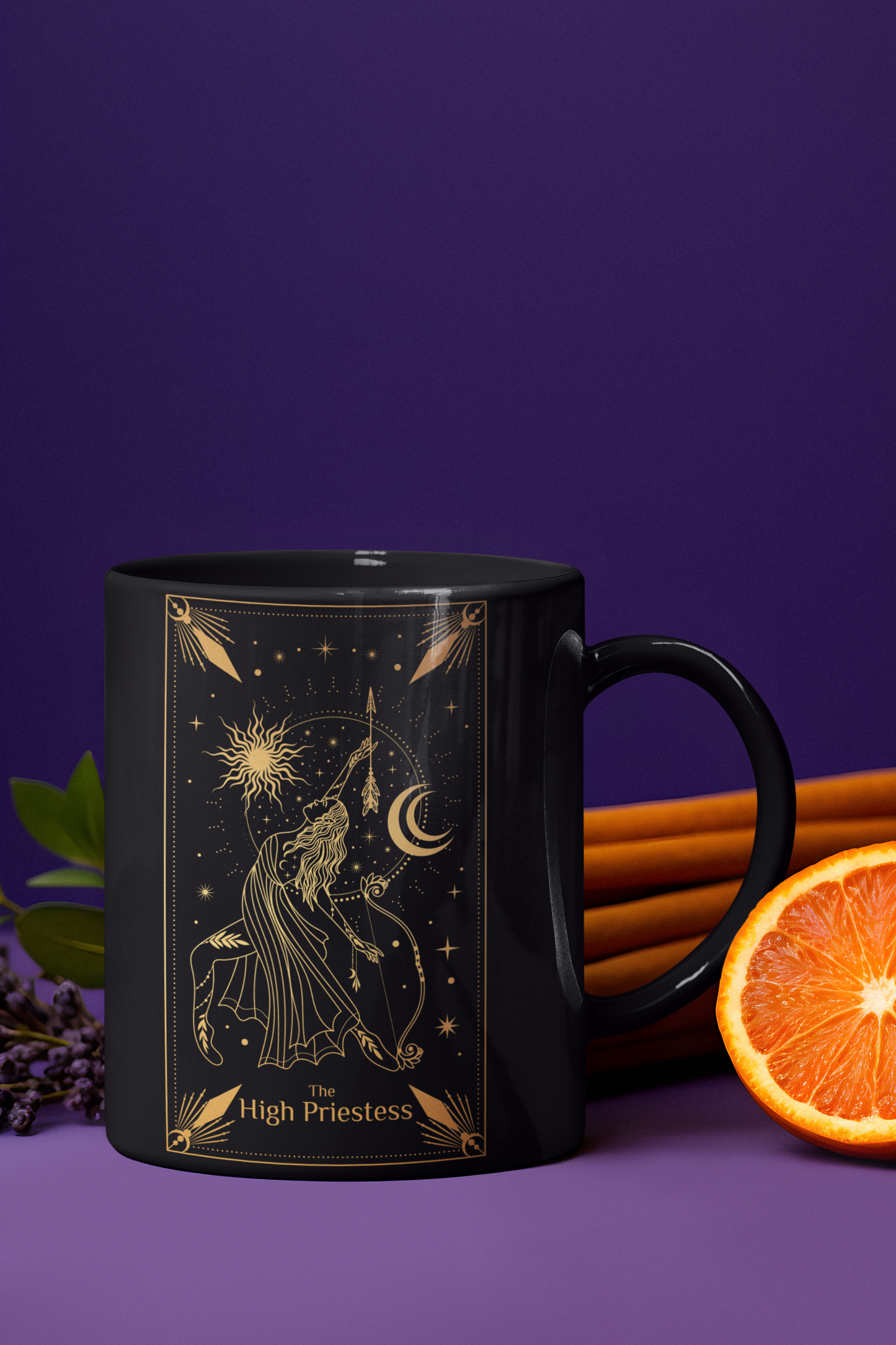 The High Priestess Tarot Card Coffee Mug, Tarot Card Coffee Mug, The High Priestess Tarot, High Priestess Coffee Mug, High Priestess Mug